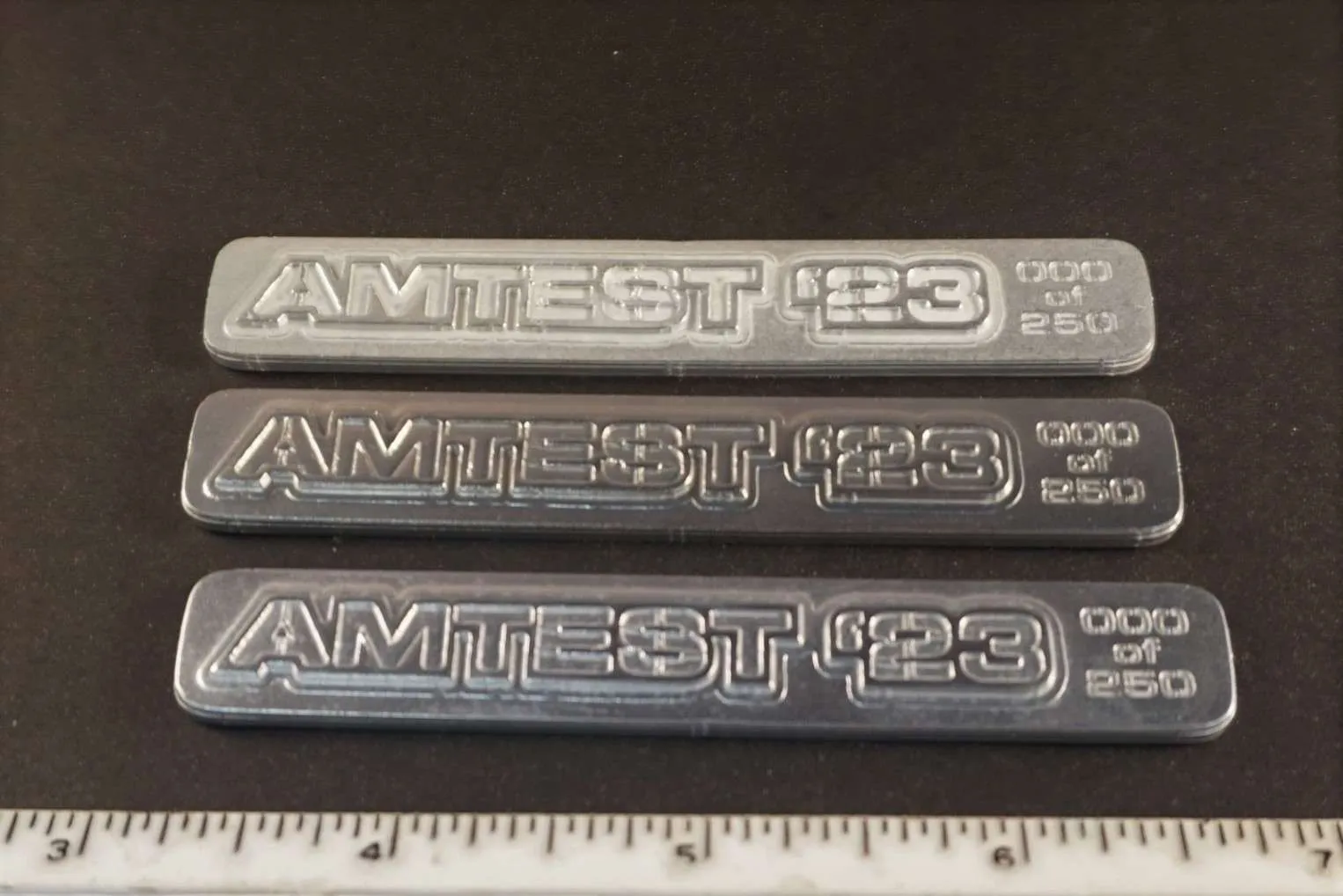aluminum name tag